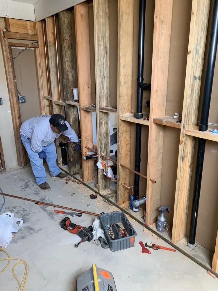 Commercial rough-in plumbing for Gas Line Repair in Eastman